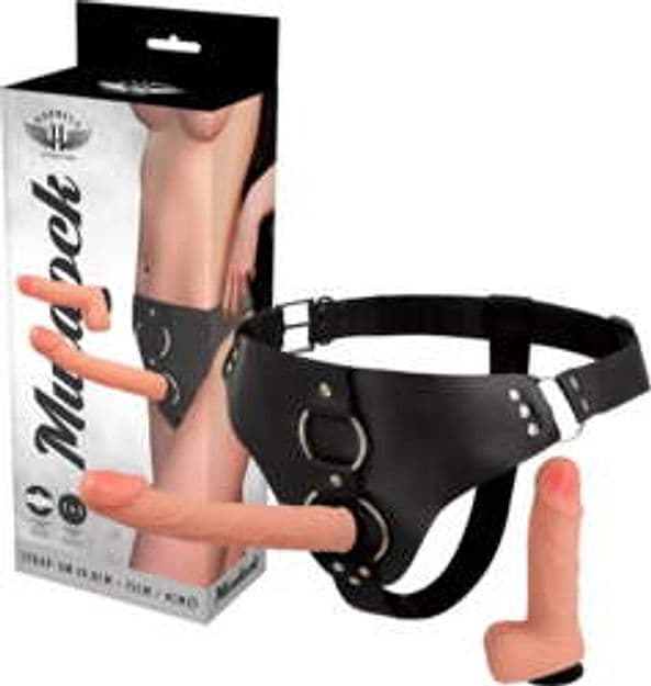 Harness Attraction Murdock Strap-On Doppio Dildo 19,8 e 15 cm con Imbracatura Regolabile - 5