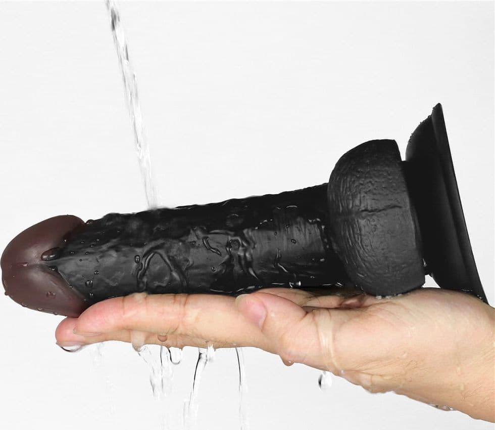 LoveToy INGEN Easy Strap-On Set 7 Pollici Dildo Nero 18 cm con Harness Regolabile - 7