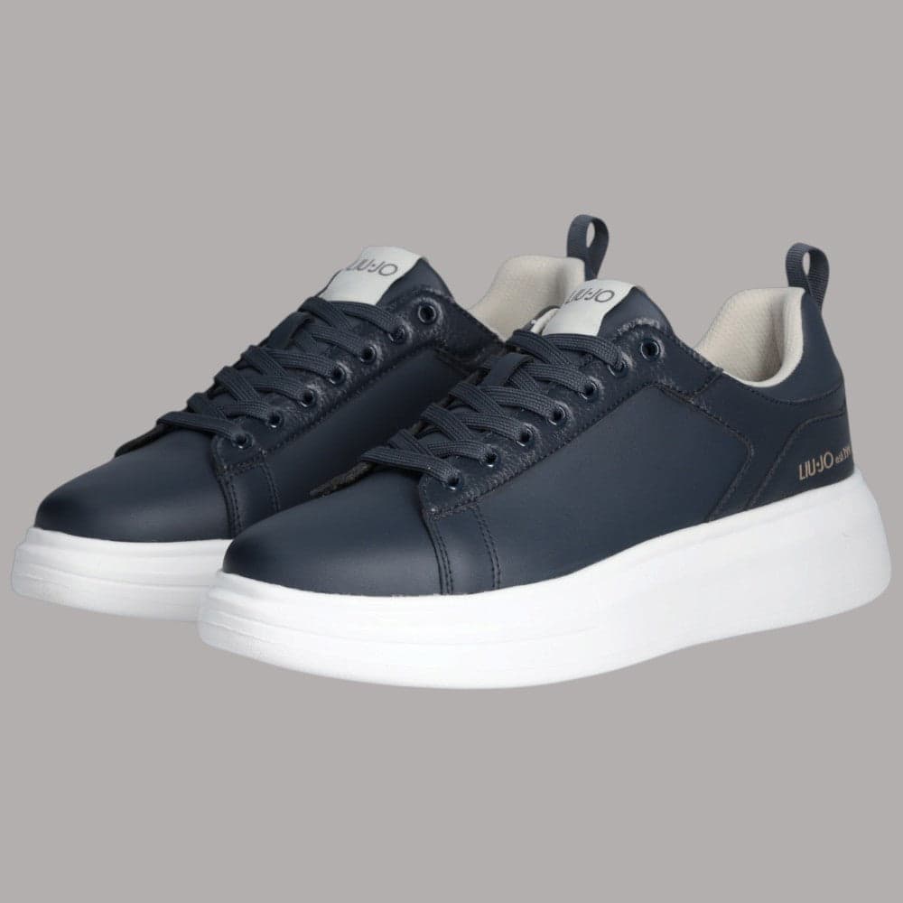 Sneaker Liu Jo Big 05 con suola oversize e dettagli in pelle martellata - 2