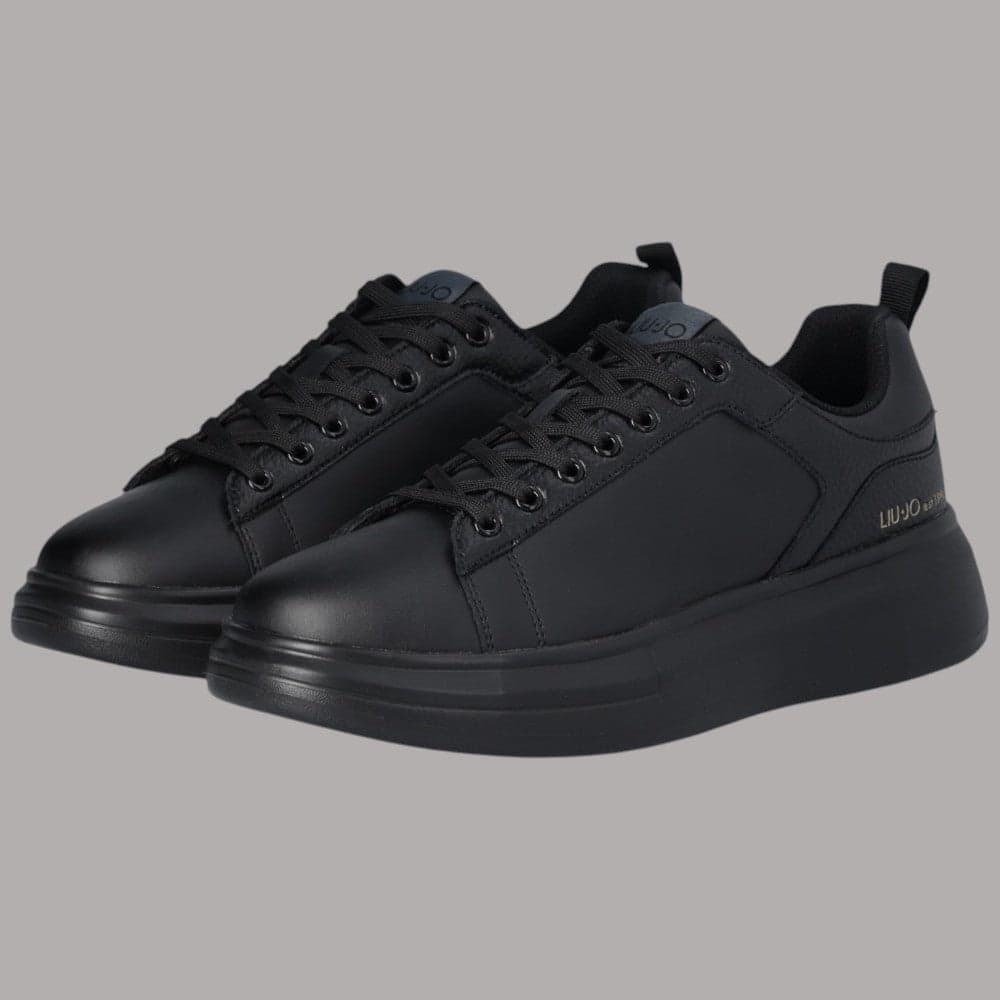 Sneaker Liu Jo Big 05 con suola oversize e dettagli in pelle martellata - 12