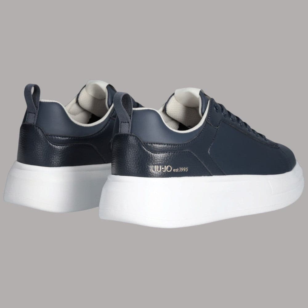 Sneaker Liu Jo Big 05 con suola oversize e dettagli in pelle martellata - 3