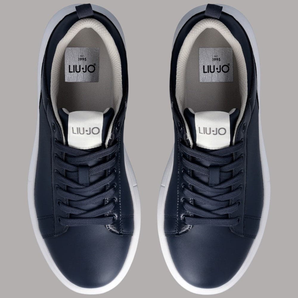 Sneaker Liu Jo Big 05 con suola oversize e dettagli in pelle martellata - 4