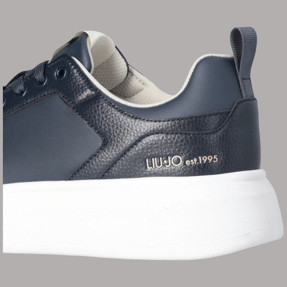Sneaker Liu Jo Big 05 con suola oversize e dettagli in pelle martellata - 5