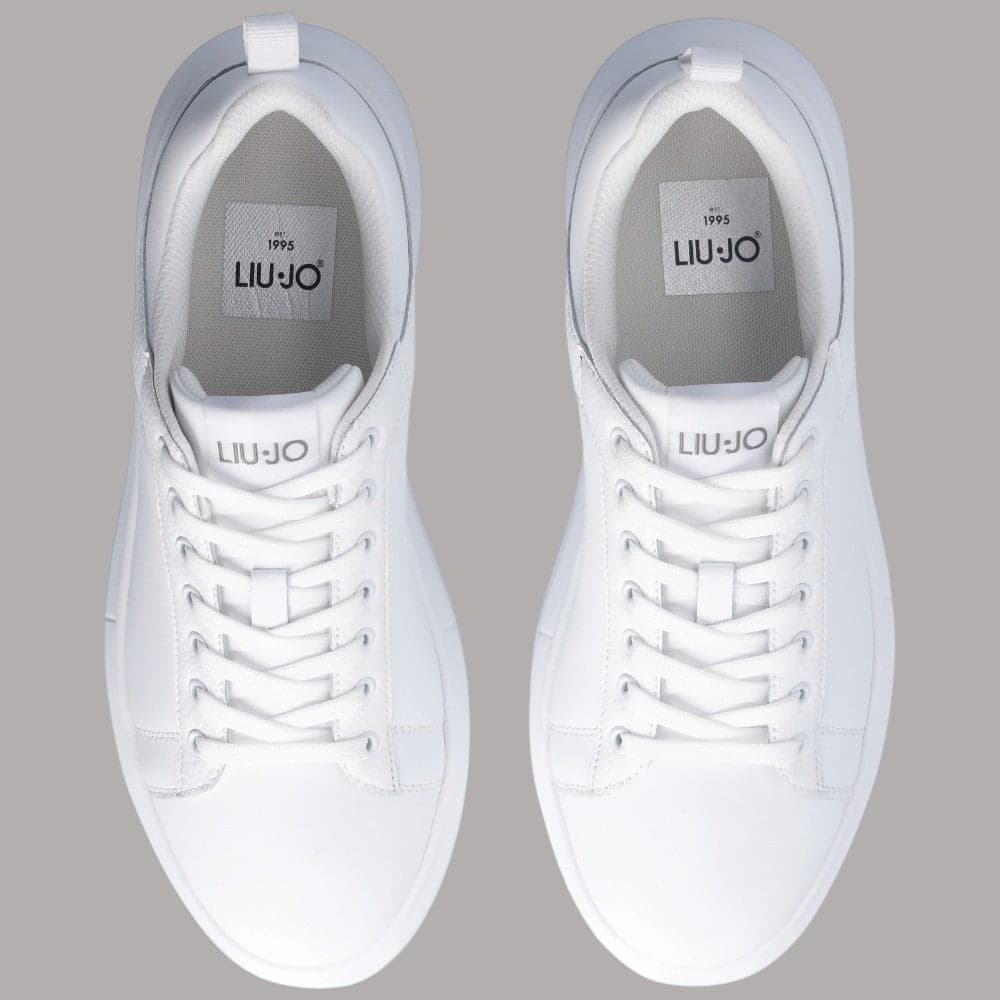 Sneaker Liu Jo Big 05 con suola oversize e dettagli in pelle martellata - 9