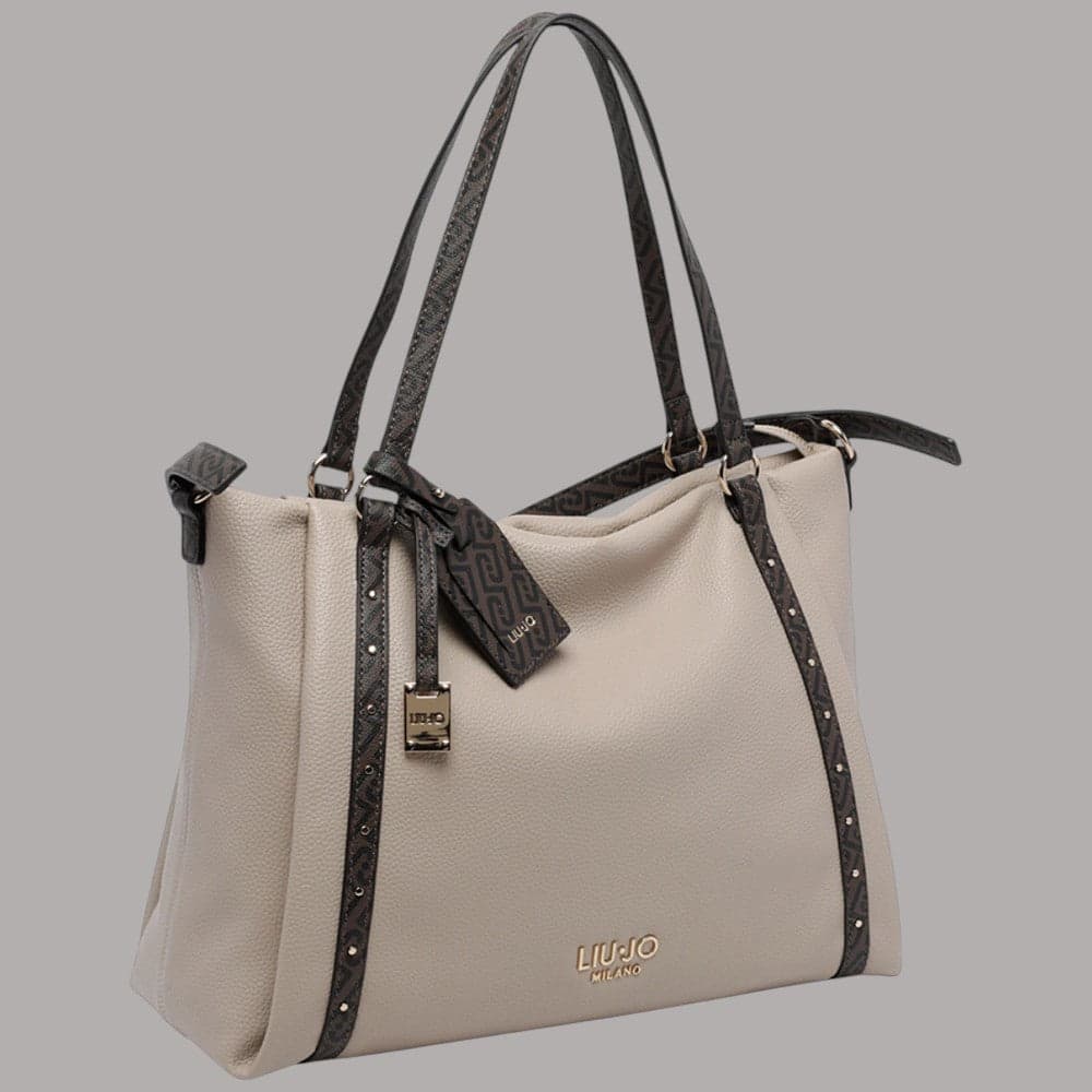 Borsa tote Liu Jo Ilyana media con logo frontale e tracolla rimovibile - 2