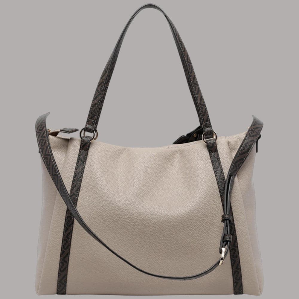 Borsa tote Liu Jo Ilyana media con logo frontale e tracolla rimovibile - 4