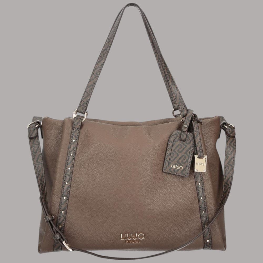 Borsa tote Liu Jo Ilyana media con logo frontale e tracolla rimovibile - 5