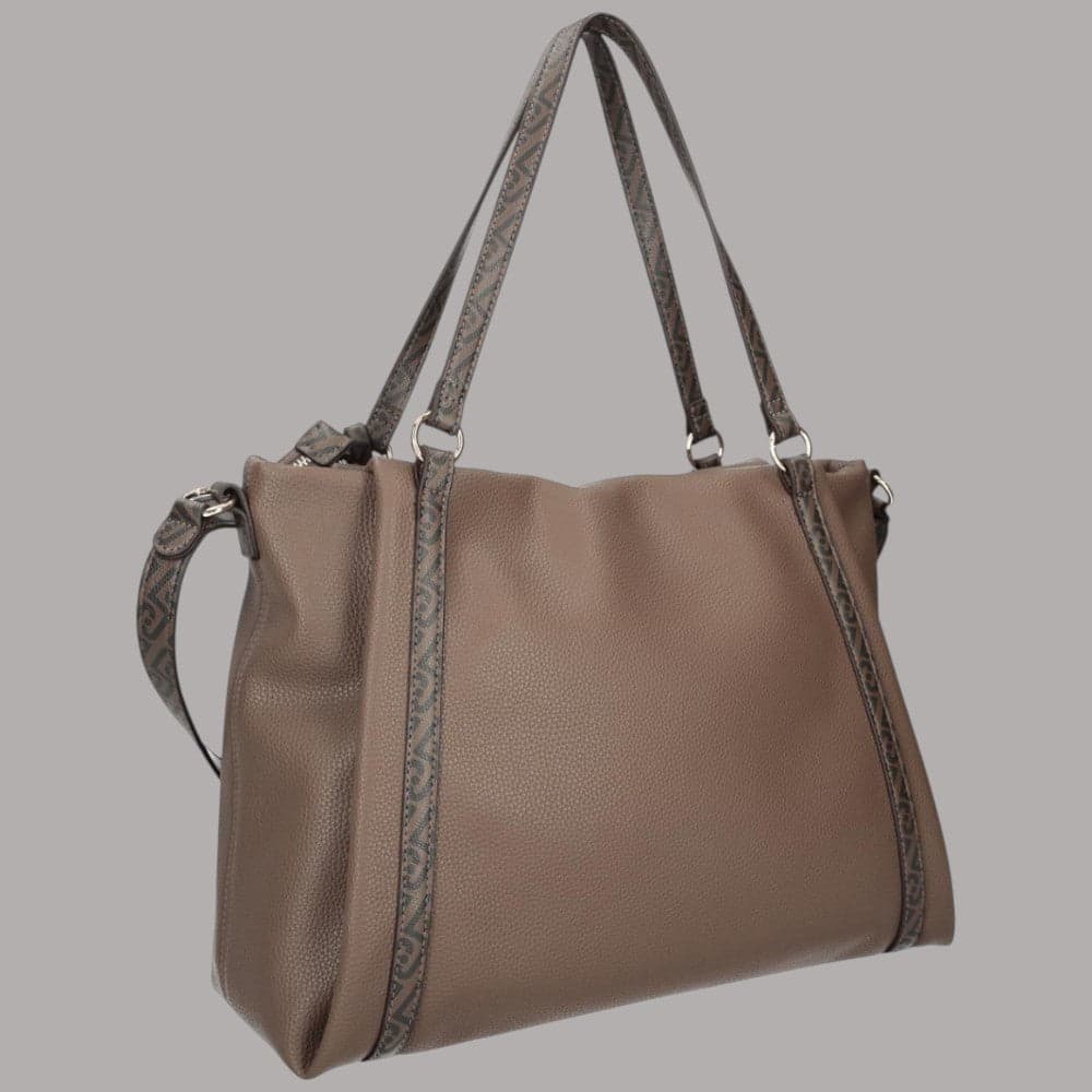 Borsa tote Liu Jo Ilyana media con logo frontale e tracolla rimovibile - 7