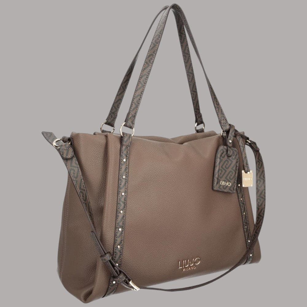 Borsa tote Liu Jo Ilyana media con logo frontale e tracolla rimovibile - 9