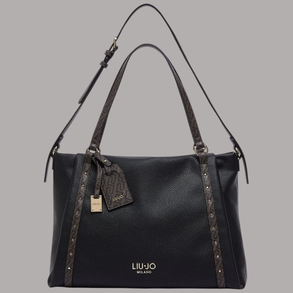 Borsa tote Liu Jo Ilyana media con logo frontale e tracolla rimovibile - 10