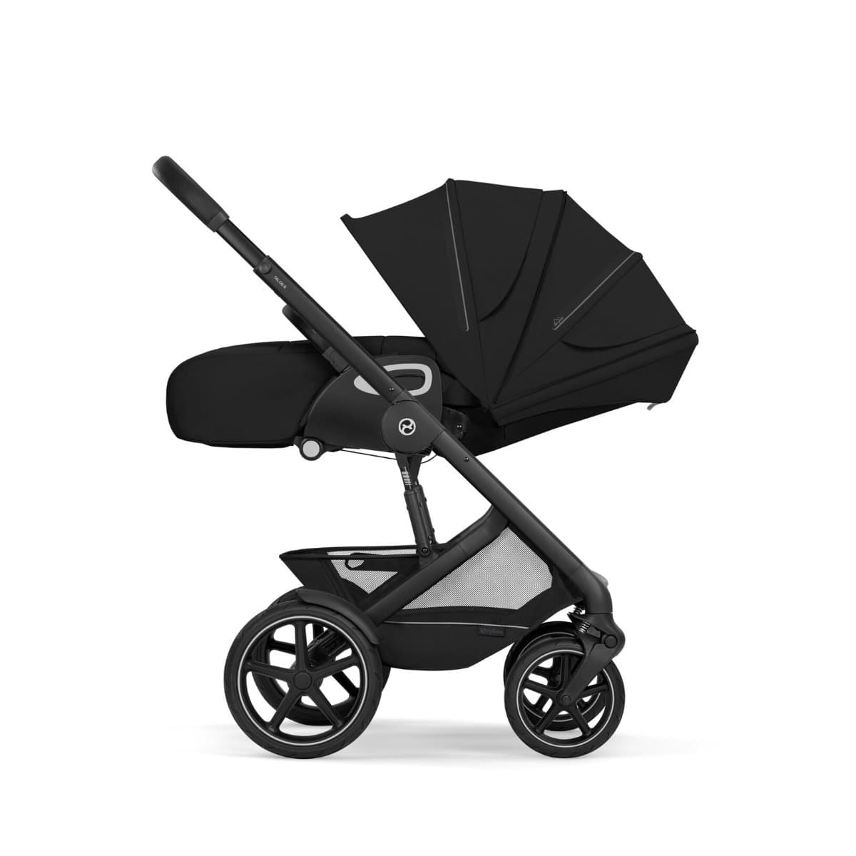 Duo Cybex Gold Talos S Lux con Navicella Richiudibile - Vari Colori – Moon Black