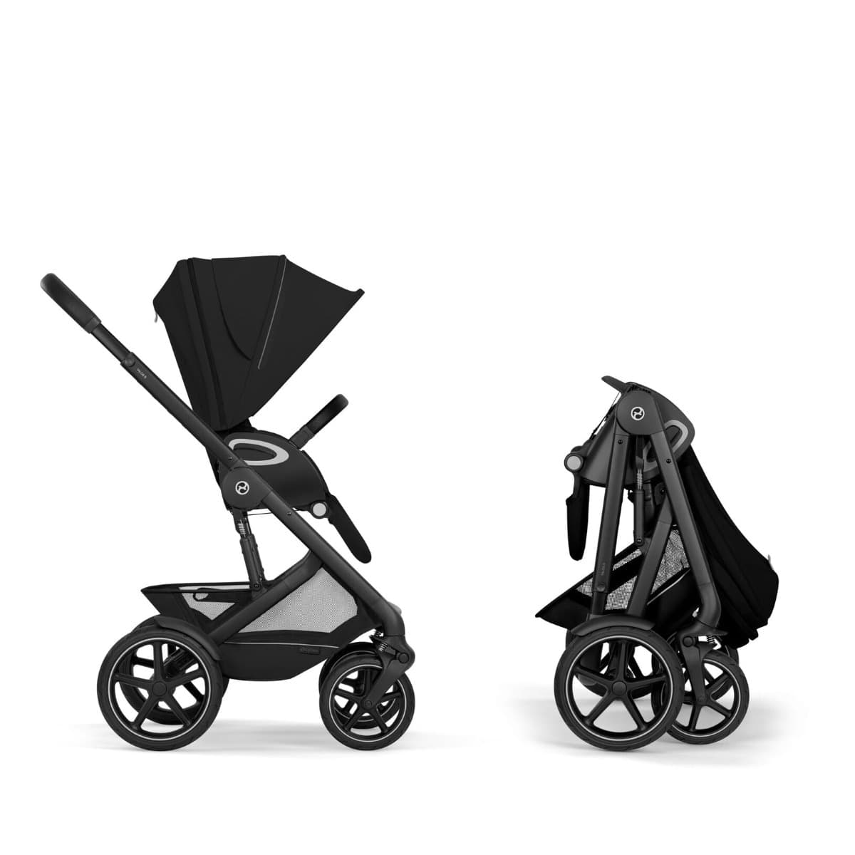 Duo Cybex Gold Talos S Lux con Navicella Richiudibile - Vari Colori – Moon Black