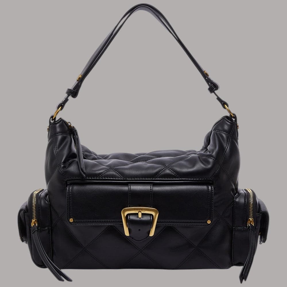 Borsa hobo Liu Jo Rocsana media con monogram e fibbia decorativa