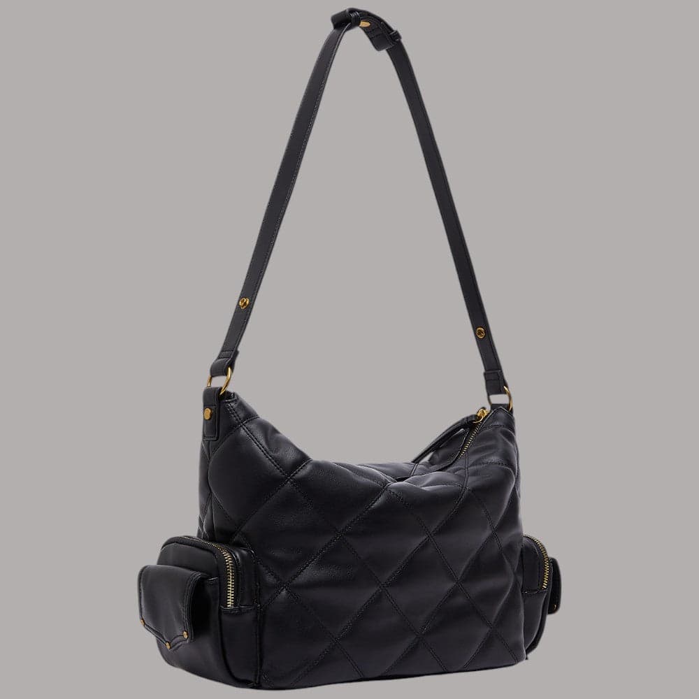Borsa hobo Liu Jo Rocsana media con monogram e fibbia decorativa - 4