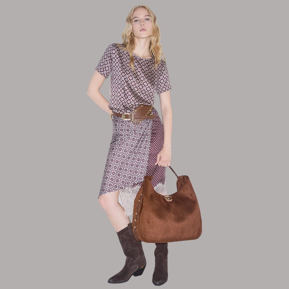 Borsa hobo Liu Jo Gerona grande con borchie laterali - 2