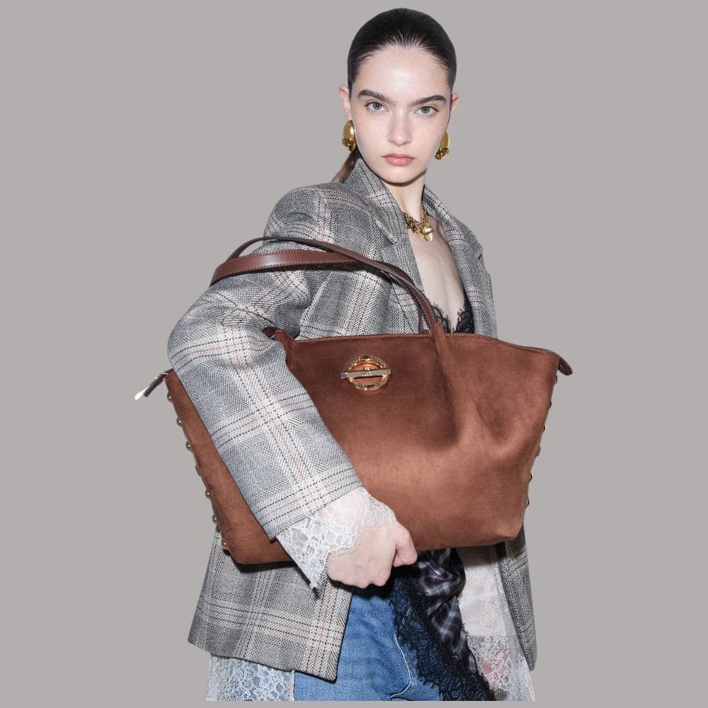 Borsa tote Liu Jo Gerona con borchie e manici a catena - 2