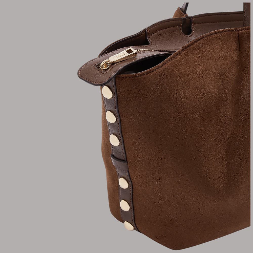 Borsa tote Liu Jo Gerona con borchie e manici a catena - 5