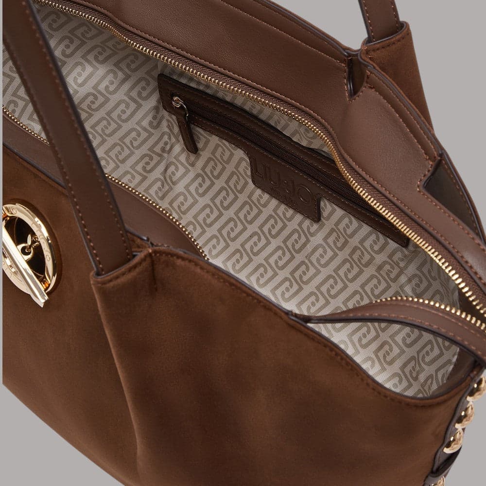 Borsa tote Liu Jo Gerona con borchie e manici a catena - 7