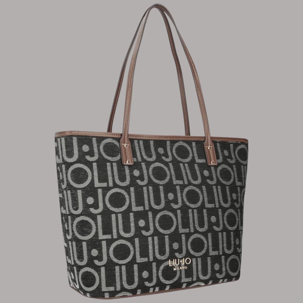 Borsa shopper Liu Jo AF6070T769A con logo jacquard all over - 3