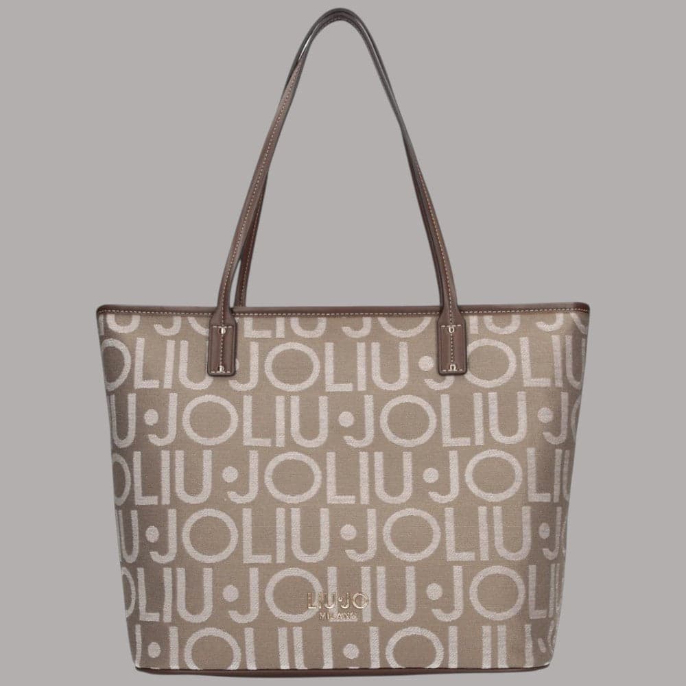 Borsa shopper Liu Jo AF6070T769A con logo jacquard all over - 6