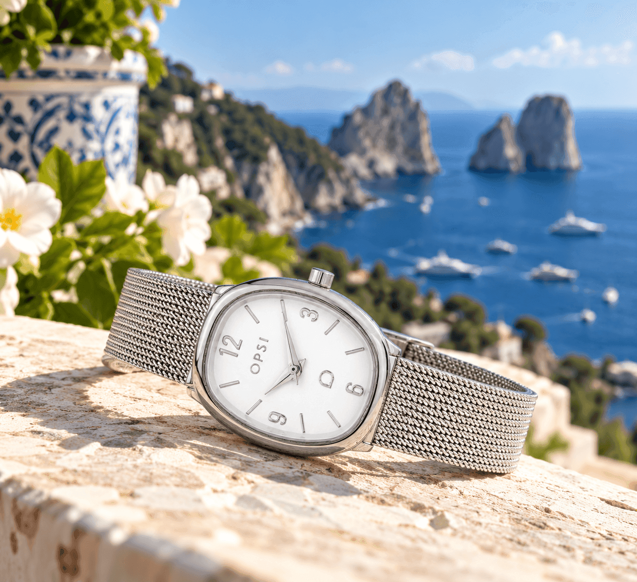 Ops Object  -  Orologio Donna  con cassa in metallo e bracciale maglia milano Bond - 4