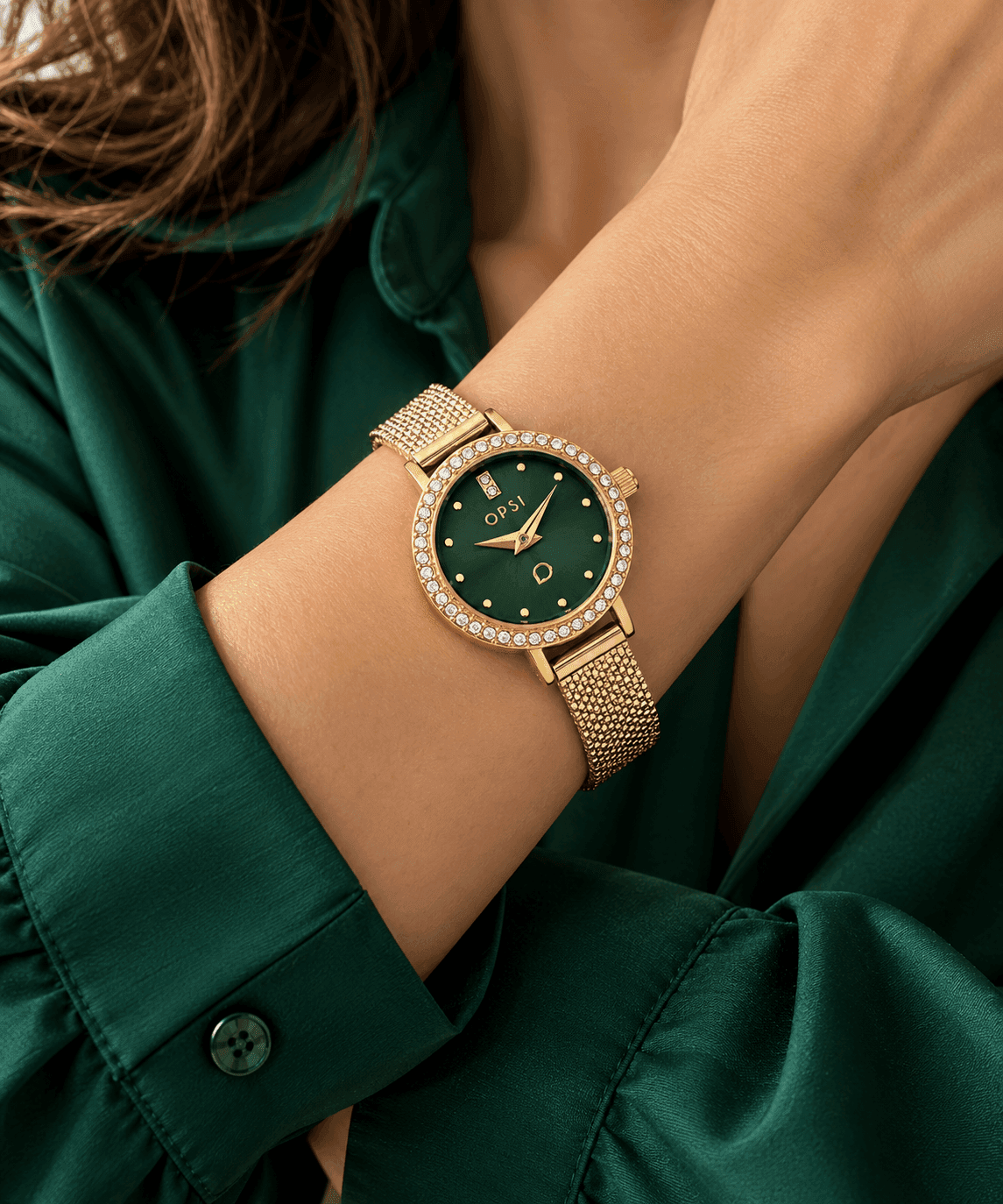 Ops Object  -  Orologio Donna  con cassa e bracciale in metallo mesh diamantato Allure - 2