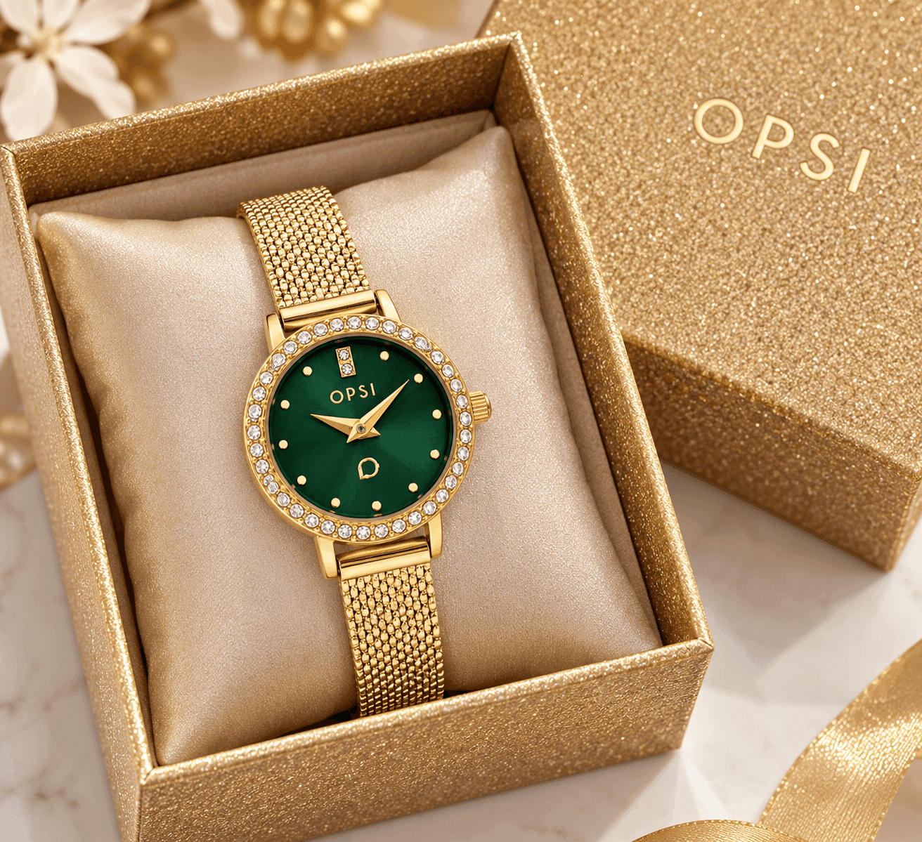 Ops Object  -  Orologio Donna  con cassa e bracciale in metallo mesh diamantato Allure - 3