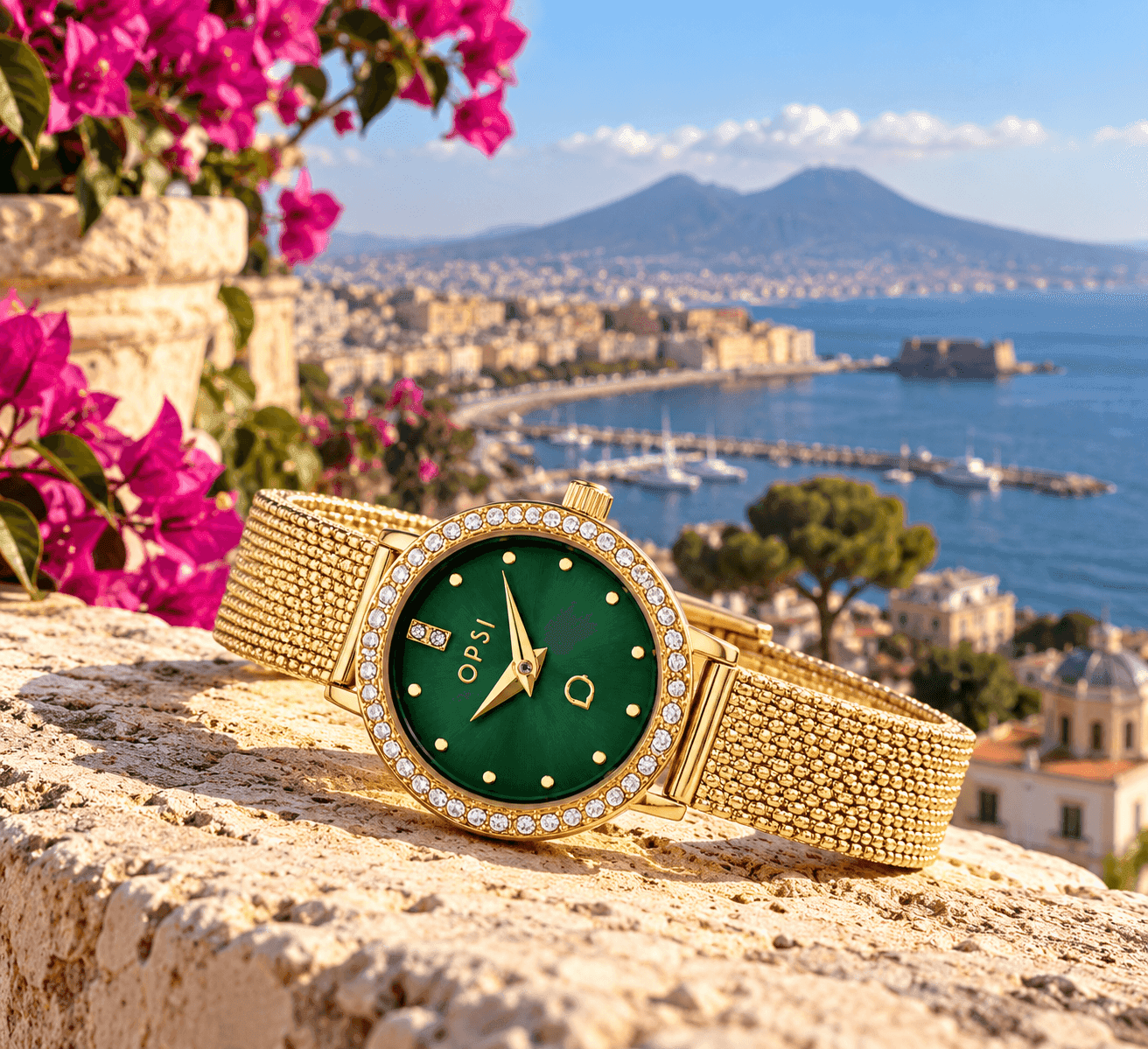 Ops Object  -  Orologio Donna  con cassa e bracciale in metallo mesh diamantato Allure - 4
