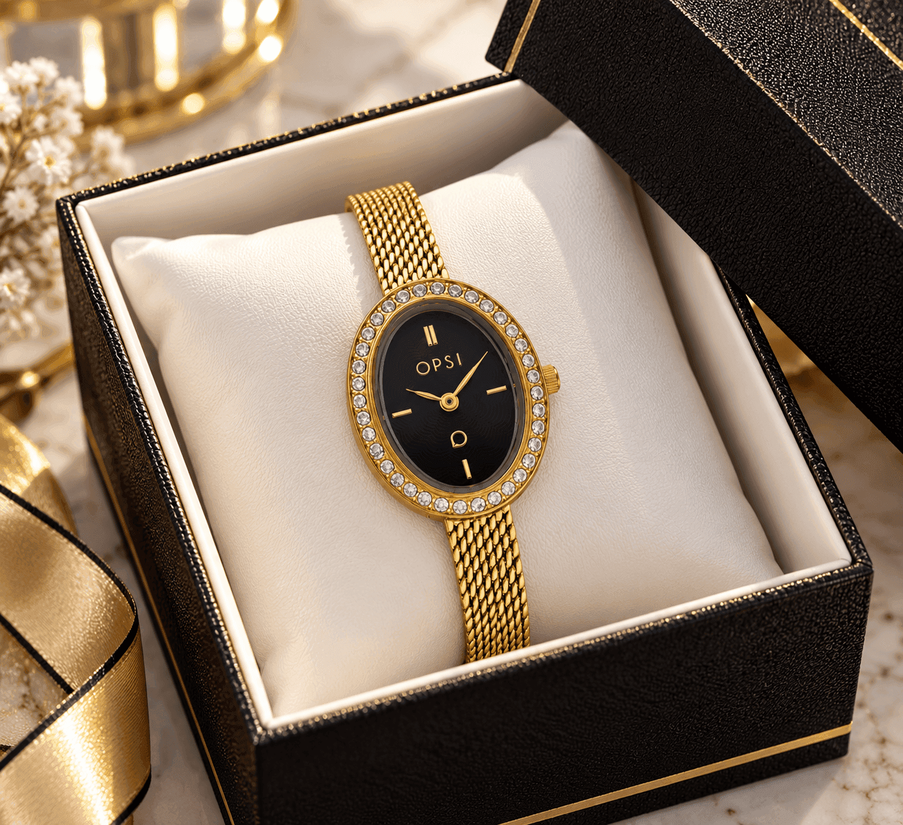 Ops Object  -  Orologio Donna  con cassa e bracciale mesh in metallo  Royal Ovalis - 3