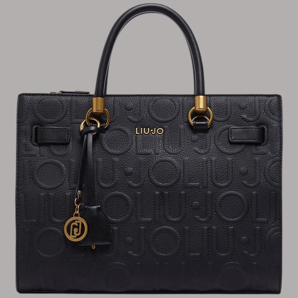 Borsa a mano Liu Jo Manhattan con motivo monogram inciso e doppio manico - 14