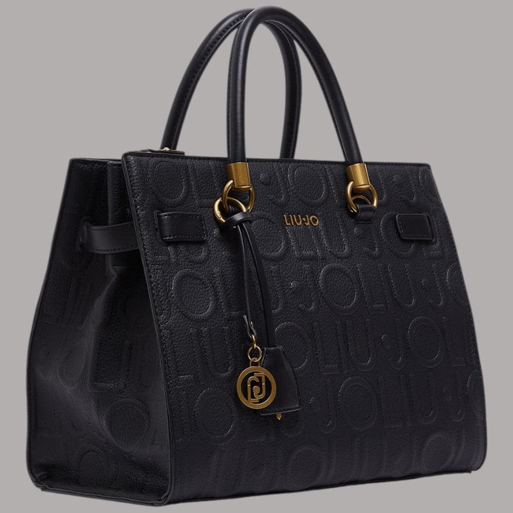 Borsa a mano Liu Jo Manhattan con motivo monogram inciso e doppio manico - 16