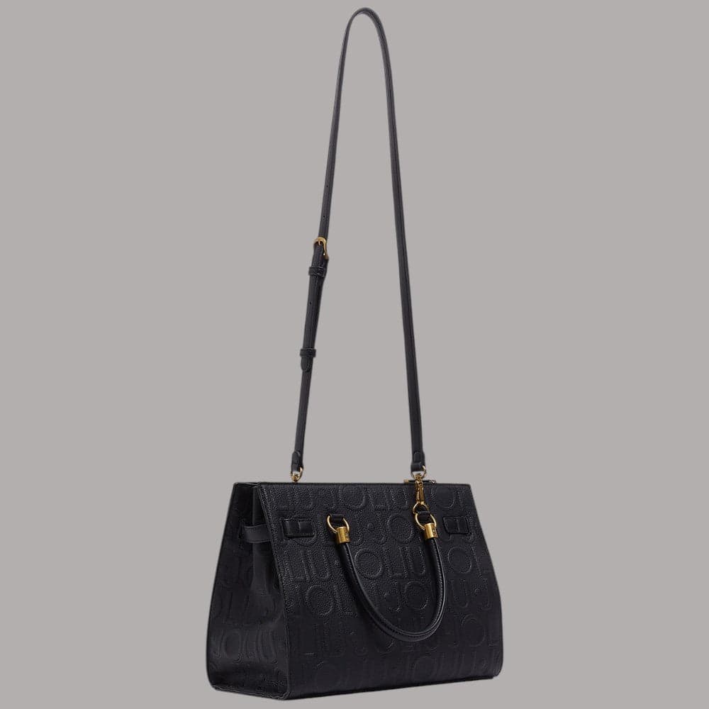 Borsa a mano Liu Jo Manhattan con motivo monogram inciso e doppio manico - 17