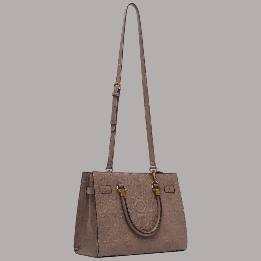 Borsa a mano Liu Jo Manhattan con motivo monogram inciso e doppio manico - 4