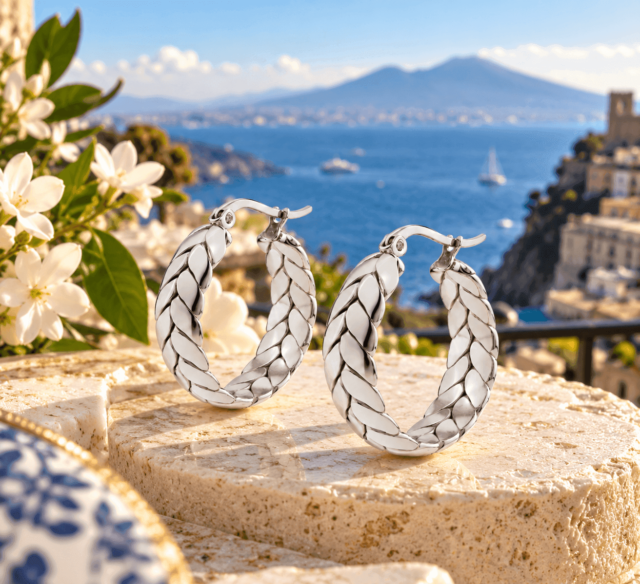 Ops Object -  Orecchini cerchio trama alloro  BOLD - 4