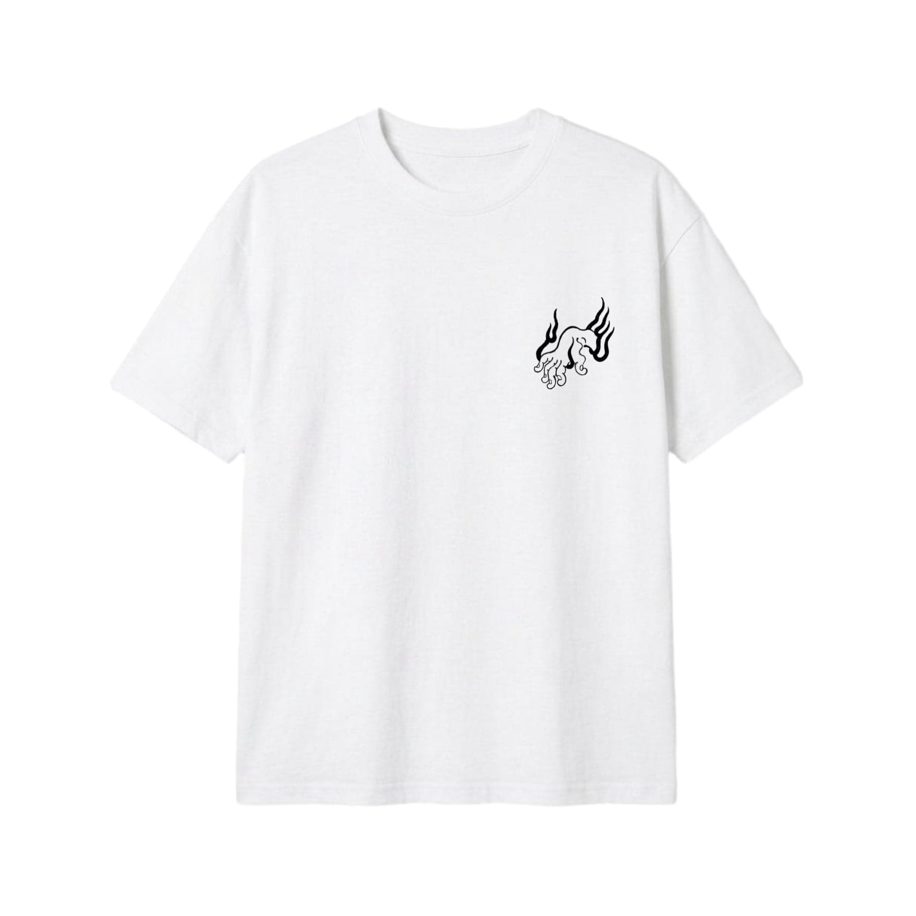 T-shirt Ghettoblaster Japan Samurai whi - 2