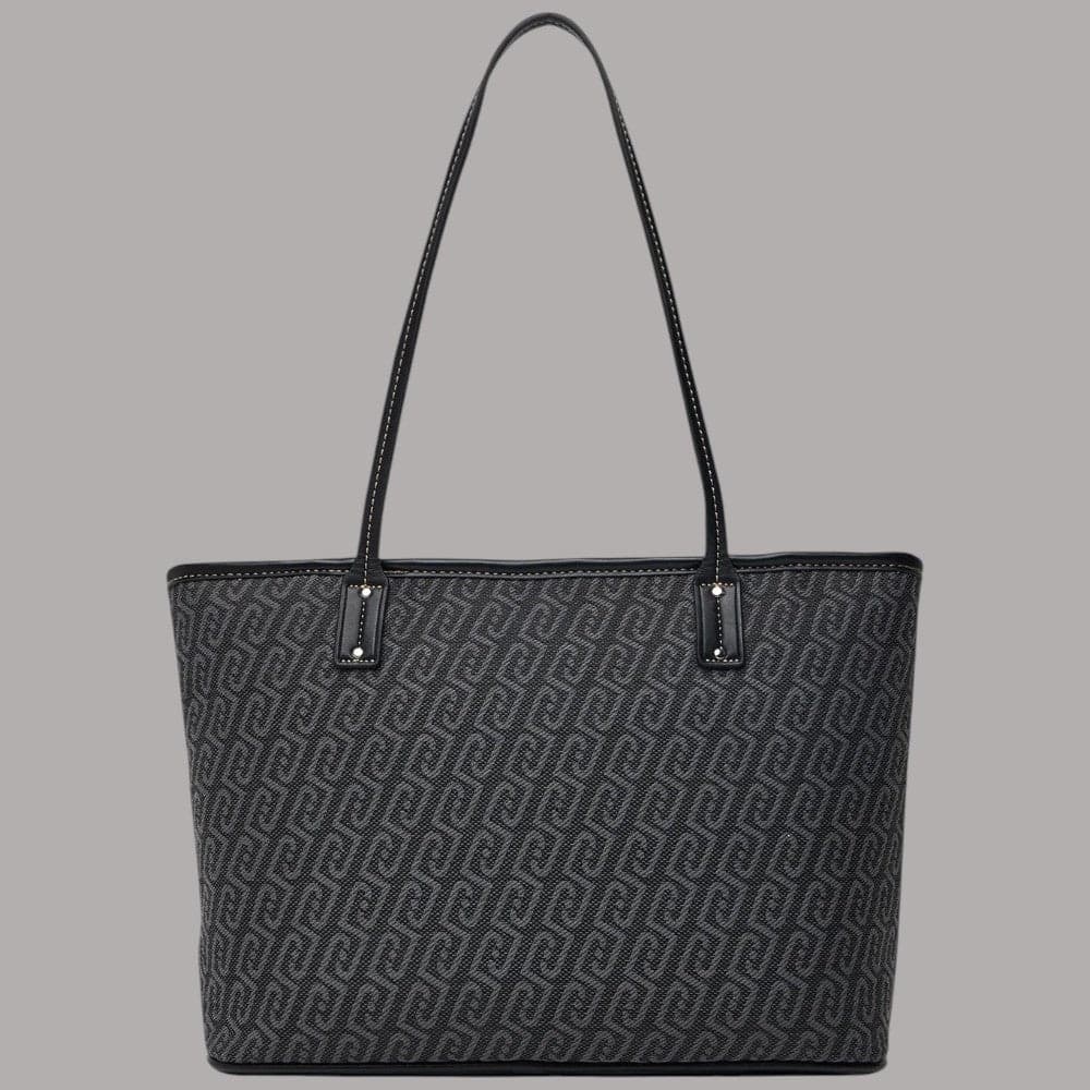 Borsa shopper Liu Jo AF6071 in tessuto jacquard con logo monogram - 6