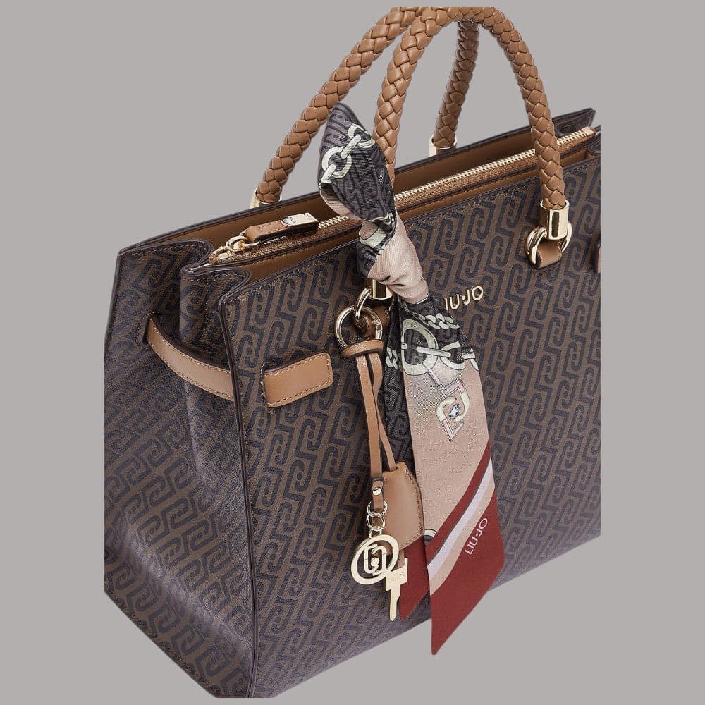 Borsa a mano Liu Jo AF6086E satchel media con foulard e tracolla - 13