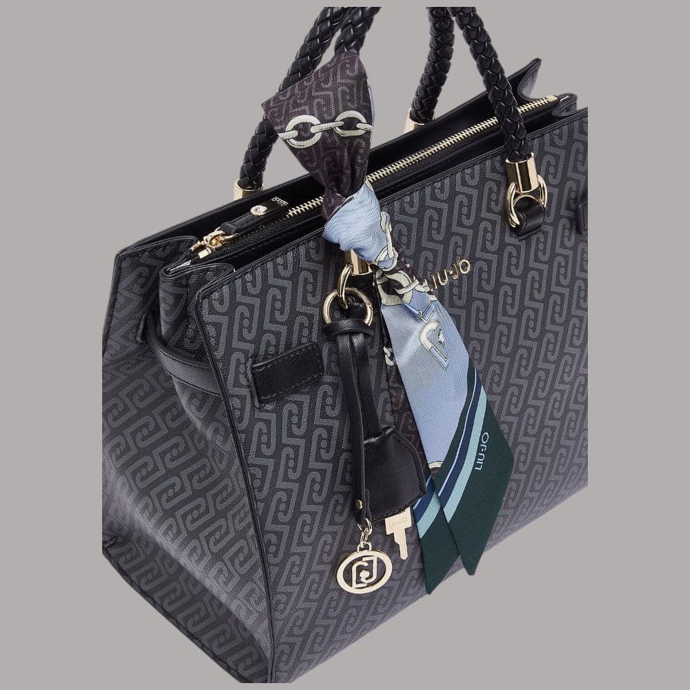 Borsa a mano Liu Jo AF6086E satchel media con foulard e tracolla - 6