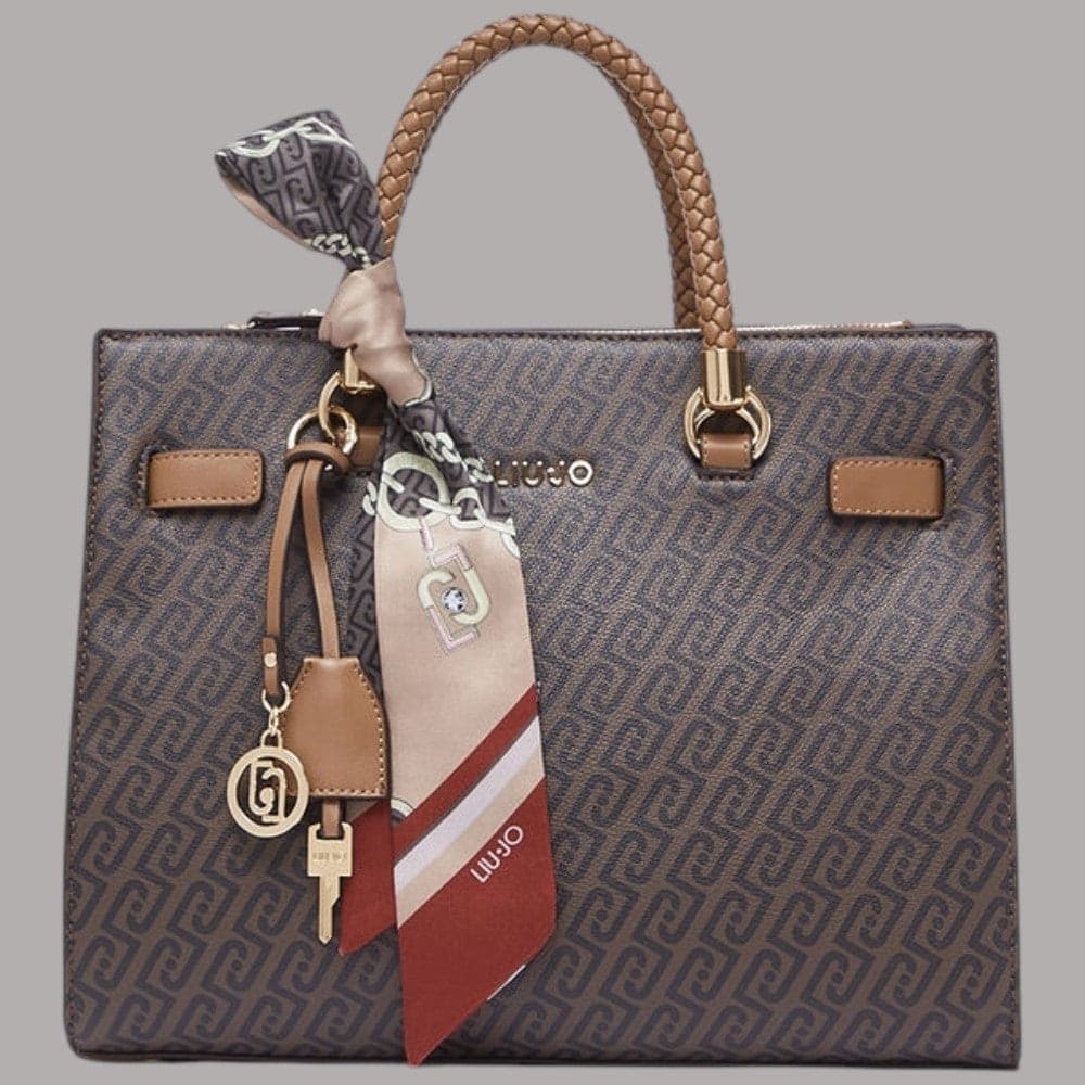 Borsa a mano Liu Jo AF6086E satchel media con foulard e tracolla - 8
