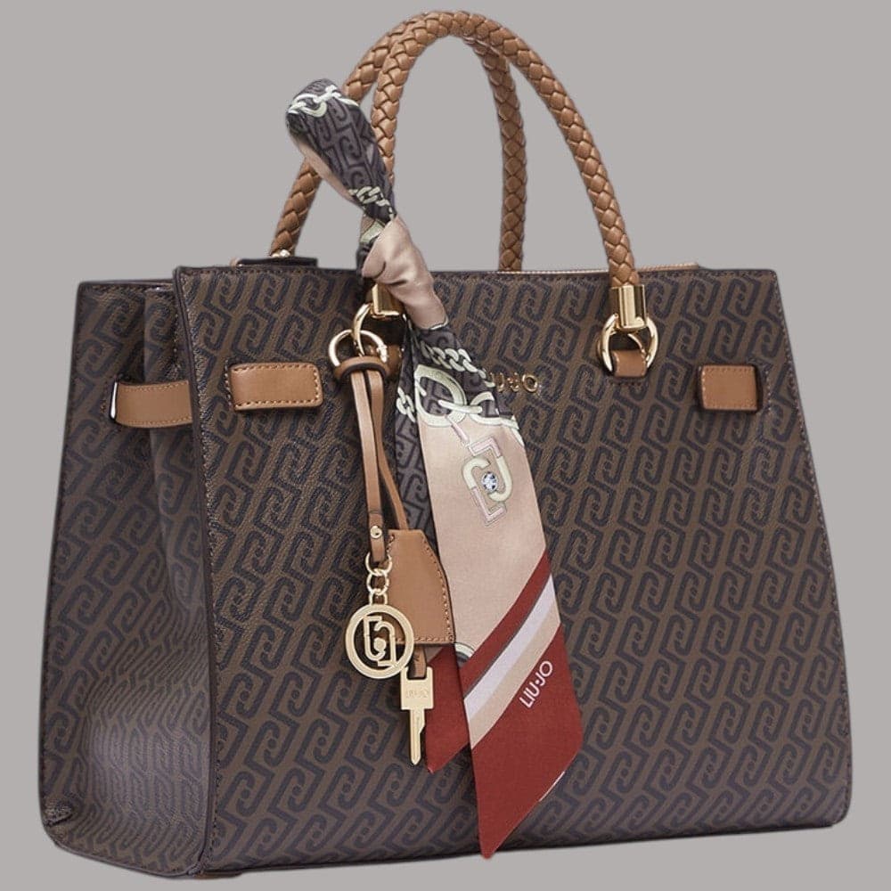 Borsa a mano Liu Jo AF6086E satchel media con foulard e tracolla - 10