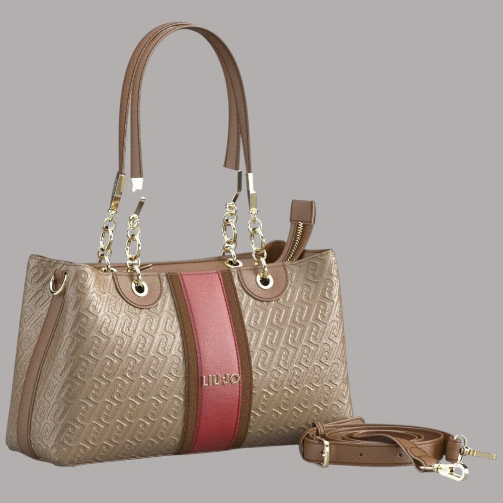 Borsa tote Armani AF6103E1141 con logo monogram e tracolla removibile - 2