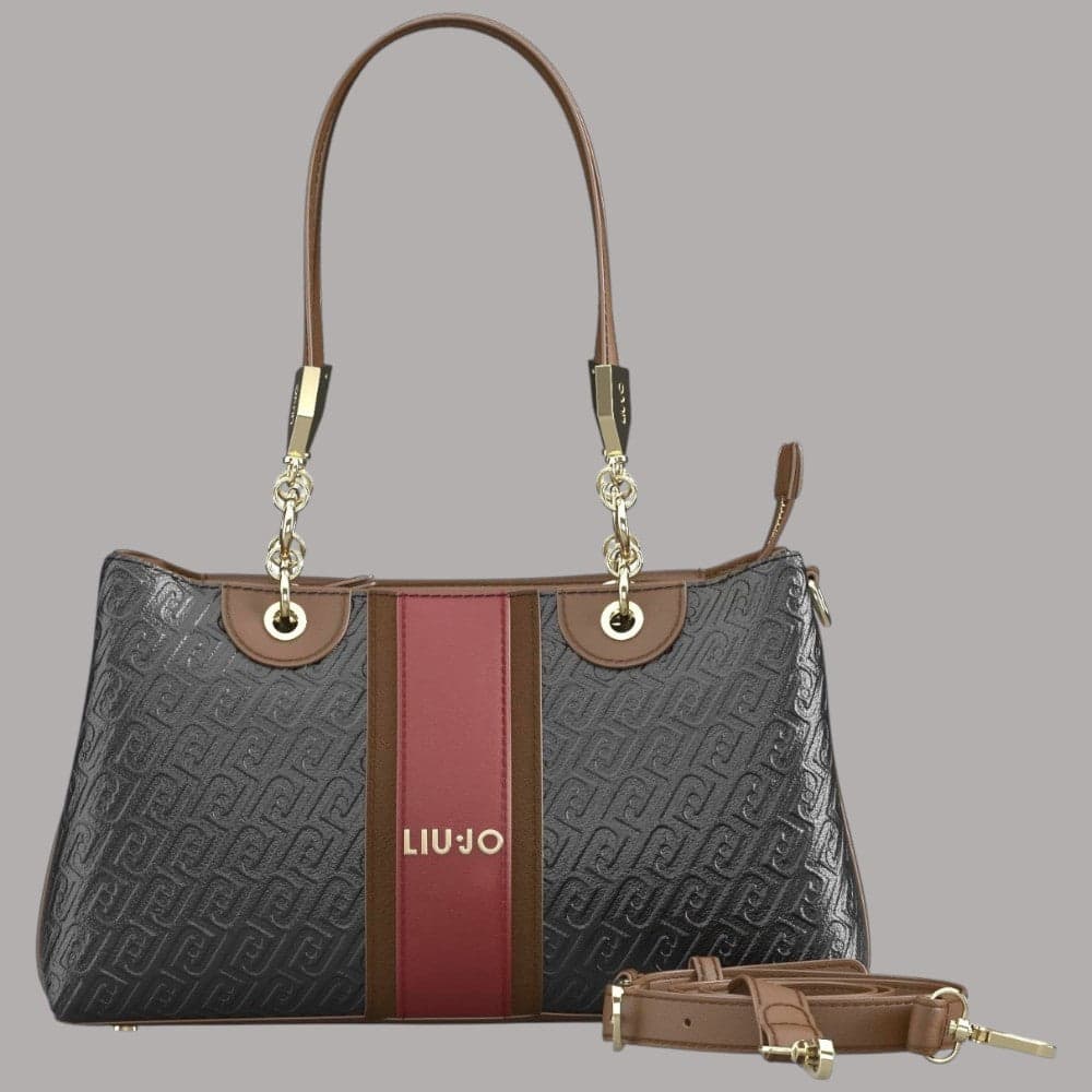 Borsa tote Armani AF6103E1141 con logo monogram e tracolla removibile - 6