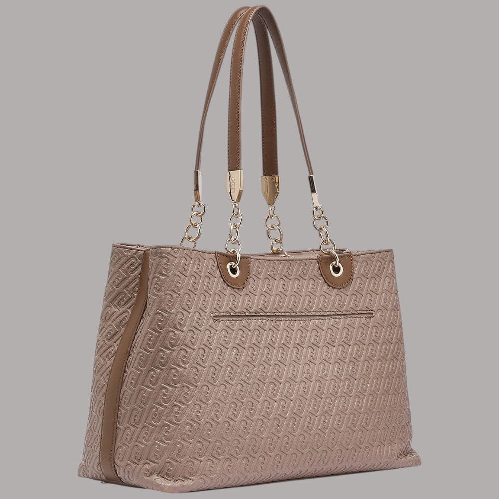 Borsa tote Liu Jo Ematite media con logo monogram embossing - 11
