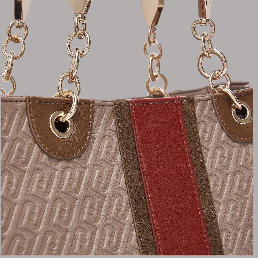 Borsa tote Liu Jo Ematite media con logo monogram embossing - 13