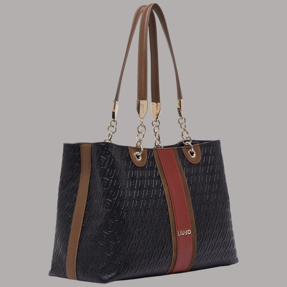 Borsa tote Liu Jo Ematite media con logo monogram embossing - 3