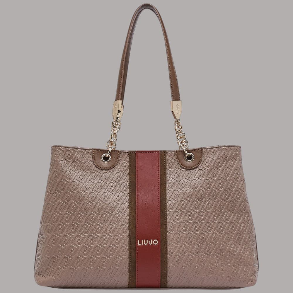 Borsa tote Liu Jo Ematite media con logo monogram embossing - 8