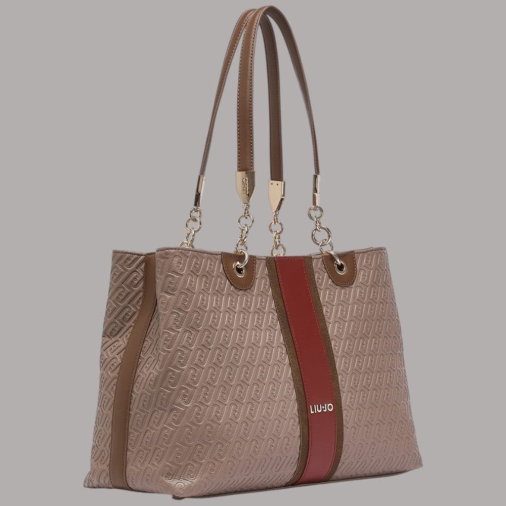 Borsa tote Liu Jo Ematite media con logo monogram embossing - 10