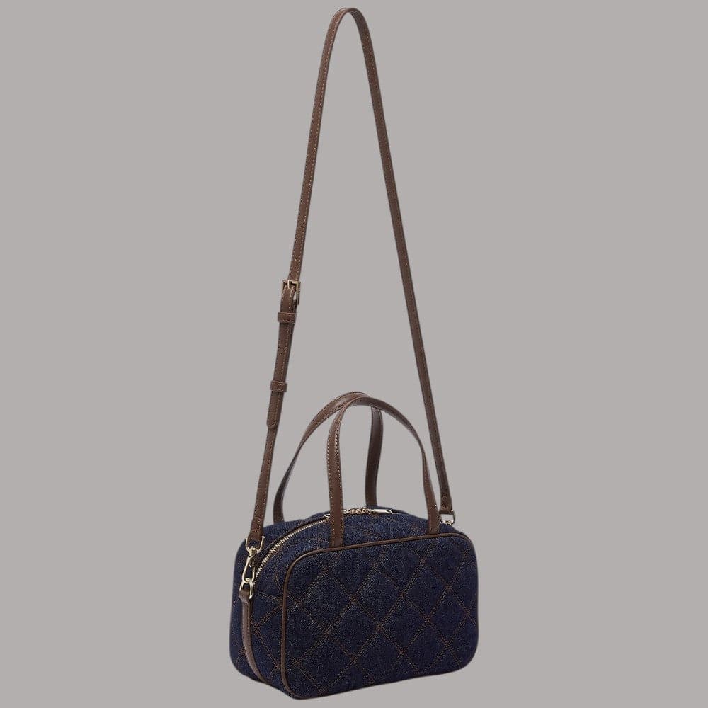 Borsa a tracolla Liu Jo AF6118D5083 in denim con charm distintivo - 4