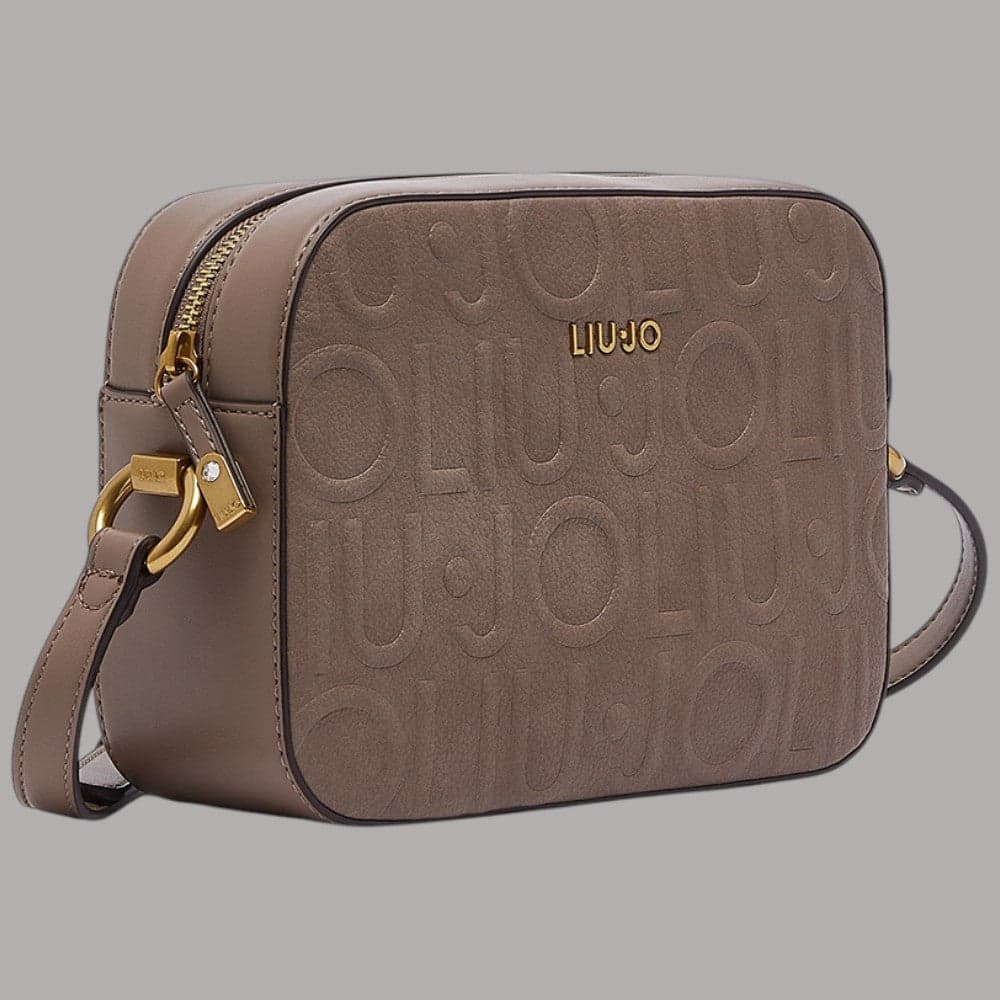 Borsa a tracolla Liu Jo AF6211E1139 con logo embossed effetto nabuk - 3