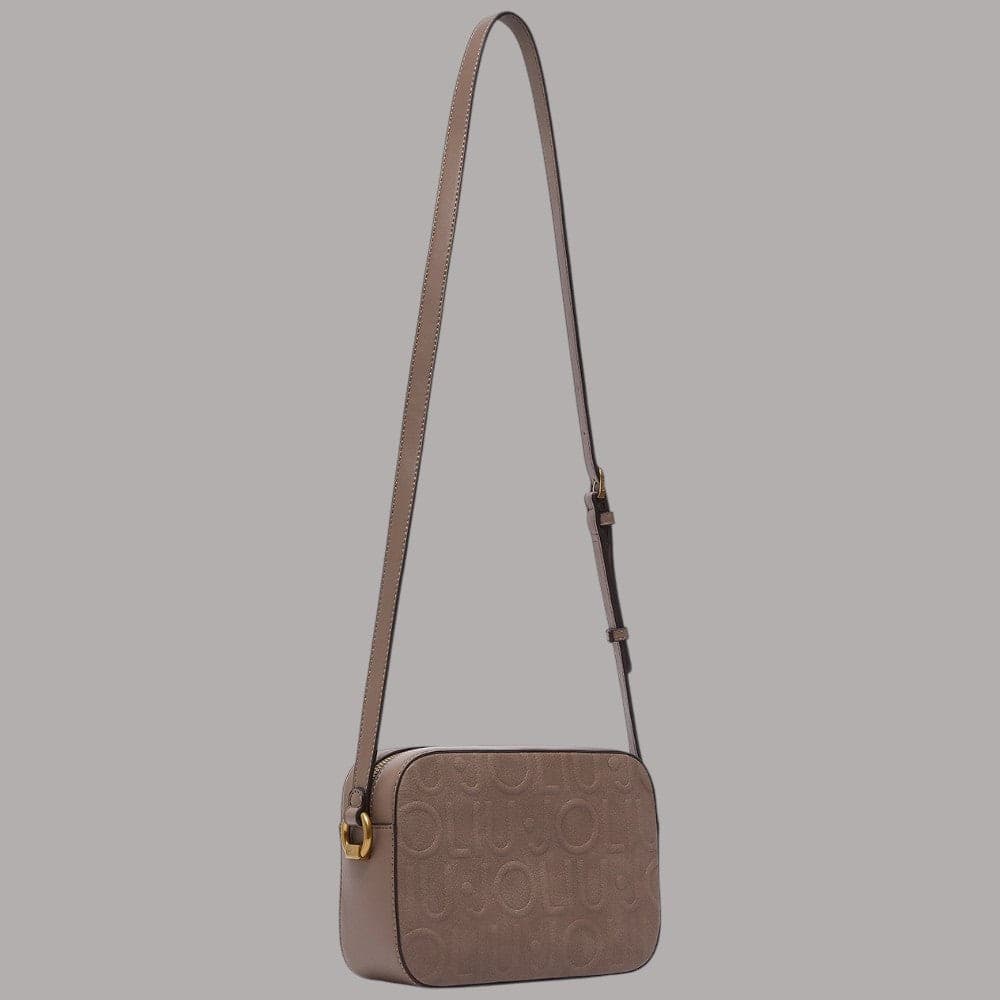 Borsa a tracolla Liu Jo AF6211E1139 con logo embossed effetto nabuk - 4